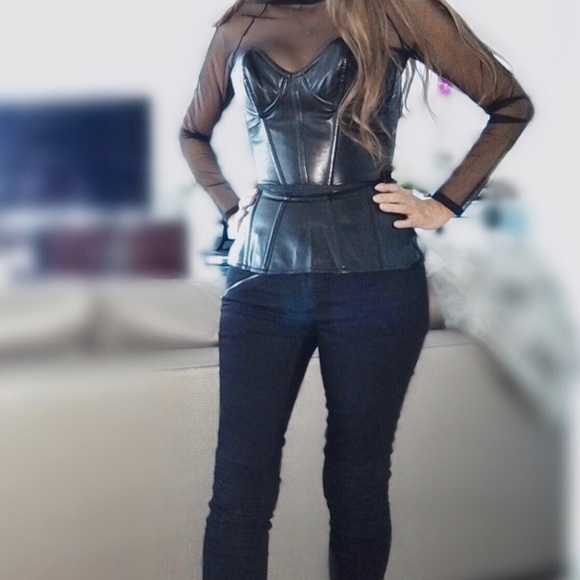 Fleur de Mal Cadolle Leather Corset SZ S - Picture 2 of 8